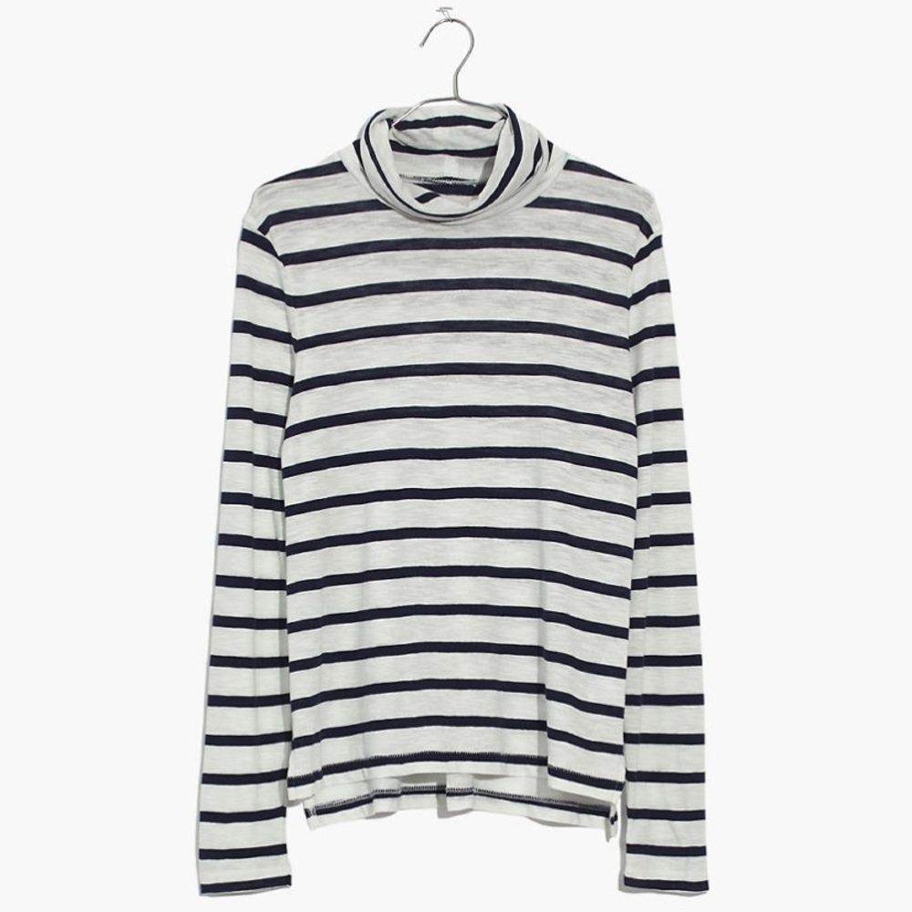 Madewell Whisper Cotton Turtleneck Tee Size M